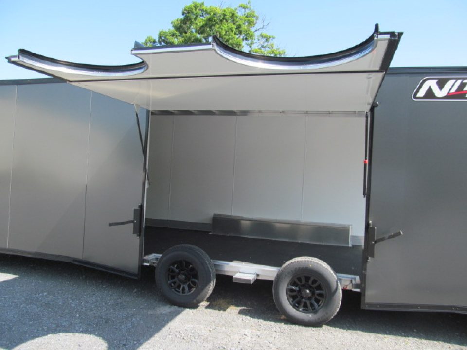 New Nitro 8.5 X 24 10K V Front Aluminum Car / Racing Trailer