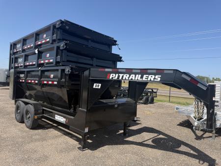 New 2027 PJ Trailers 14ft Roll Off Gooseneck Dump Trailer
