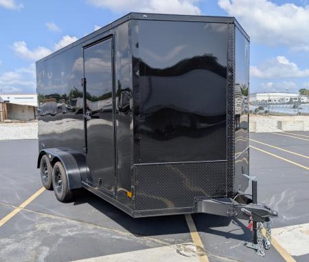 New DHW 7x14 Medium Duty 7' Tall, .080 Skin, Blackout Cargo / Enclosed Trailer