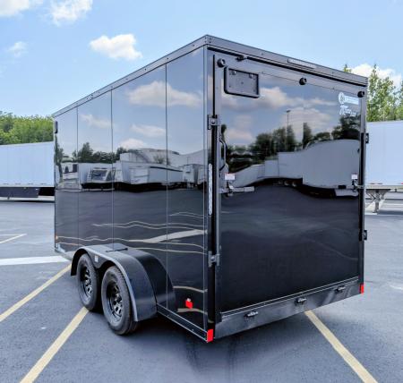 New DHW 7x14 Medium Duty 7' Tall, .080 Skin, Blackout Cargo / Enclosed Trailer