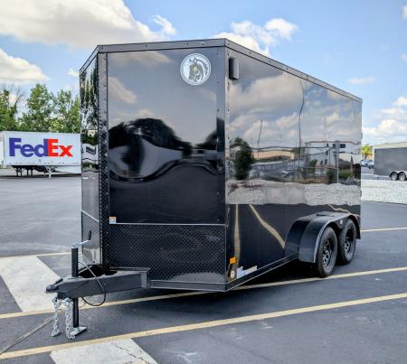 New DHW 7x14 Medium Duty 7' Tall, .080 Skin, Blackout Cargo / Enclosed Trailer