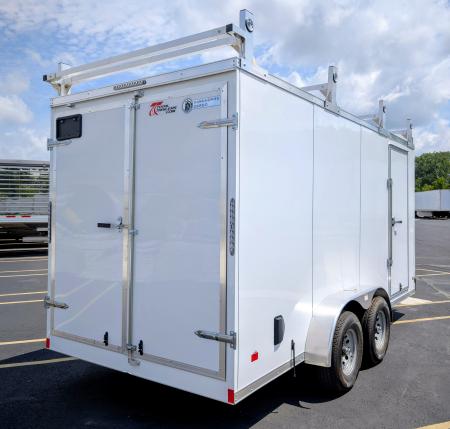 New DHW 7x16 HD .080 Skin, 10K (GVWR) Contractor Series, Barn Doors Cargo / Enclosed Trailer