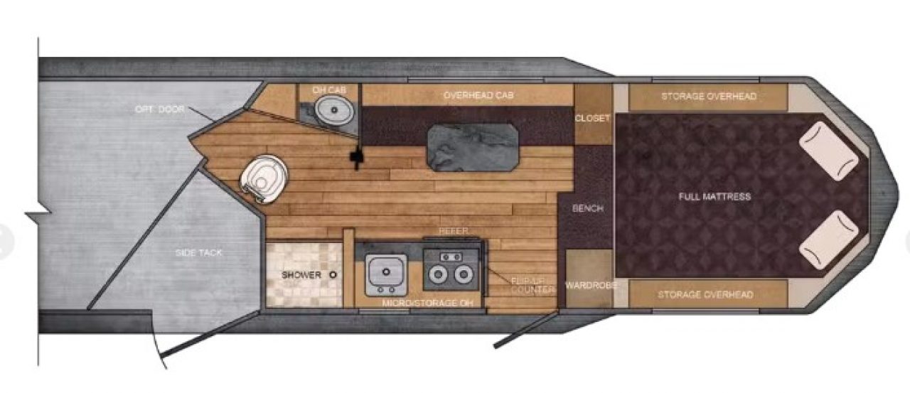 New 2027 Trails West Classic 10 x 10 Living Quarters - SOLAR - Pass Through Door - Escape Door - 2 Horse Trailer