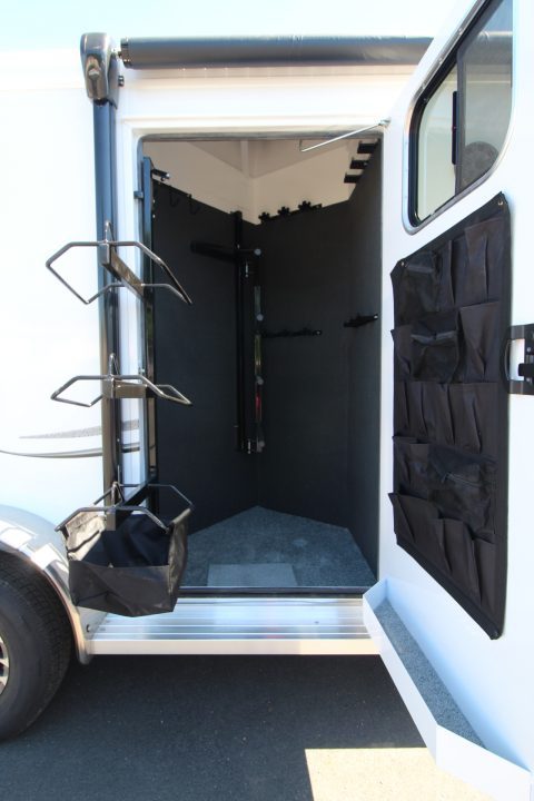 New 2027 Trails West Classic 10 x 10 Living Quarters - SOLAR - Pass Through Door - Escape Door - 2 Horse Trailer