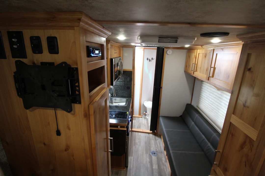 New 2027 Trails West Classic 10 x 10 Living Quarters - SOLAR - Pass Through Door - Escape Door - 2 Horse Trailer
