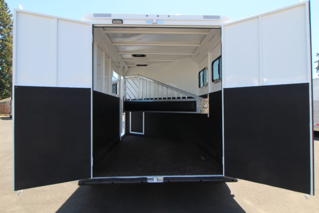 New 2027 Trails West Classic 10 x 10 Living Quarters - SOLAR - Pass Through Door - Escape Door - 2 Horse Trailer