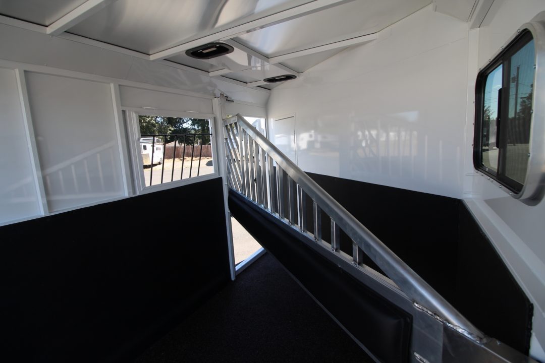 New 2027 Trails West Classic 10 x 10 Living Quarters - SOLAR - Pass Through Door - Escape Door - 2 Horse Trailer