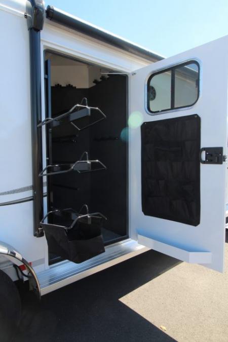New 2027 Trails West Classic 10 x 10 Living Quarters - SOLAR - Pass Through Door - Escape Door - 2 Horse Trailer
