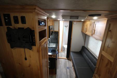New 2027 Trails West Classic 10 x 10 Living Quarters - SOLAR - Pass Through Door - Escape Door - 2 Horse Trailer