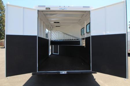 New 2027 Trails West Classic 10 x 10 Living Quarters - SOLAR - Pass Through Door - Escape Door - 2 Horse Trailer