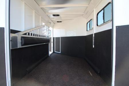 New 2027 Trails West Classic 10 x 10 Living Quarters - SOLAR - Pass Through Door - Escape Door - 2 Horse Trailer
