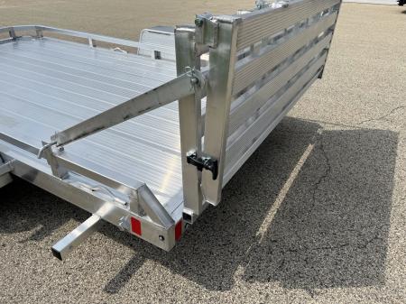 New 2027 Black Rhino Aluminum 74"x12' Low Profile LPS7812A w/ Bi-Fold Gate (ATV / UTV / Side by Side / Golf Cart / Motorcycle) Utility Trailer