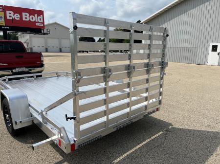 New 2027 Black Rhino Aluminum 74"x12' Low Profile LPS7812A w/ Bi-Fold Gate (ATV / UTV / Side by Side / Golf Cart / Motorcycle) Utility Trailer