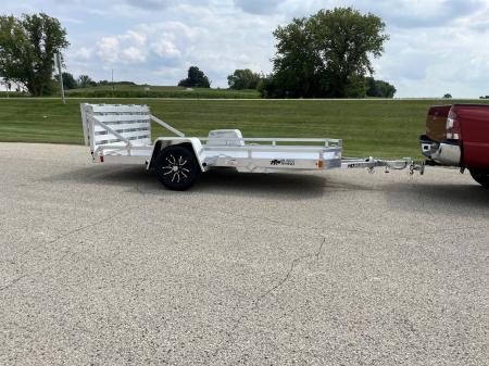 New 2027 Black Rhino Aluminum 74"x12' Low Profile LPS7812A w/ Bi-Fold Gate (ATV / UTV / Side by Side / Golf Cart / Motorcycle) Utility Trailer