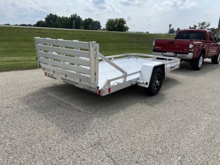 New 2027 Black Rhino Aluminum 74"x12' Low Profile LPS7812A w/ Bi-Fold Gate (ATV / UTV / Side by Side / Golf Cart / Motorcycle) Utility Trailer