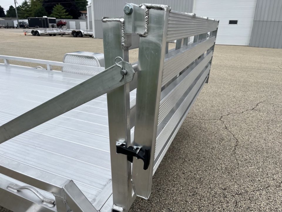 New 2027 Black Rhino Aluminum 81"x168" LPS8114A-5K Low Profile w/ Toolbox, Bi-Fold Gate & Brakes (ATV / UTV / Side by Side) Utility Trailer
