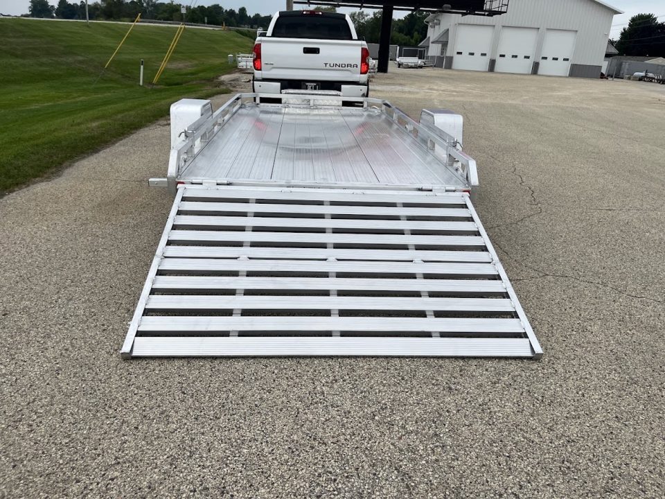 New 2027 Black Rhino Aluminum 81"x168" LPS8114A-5K Low Profile w/ Toolbox, Bi-Fold Gate & Brakes (ATV / UTV / Side by Side) Utility Trailer