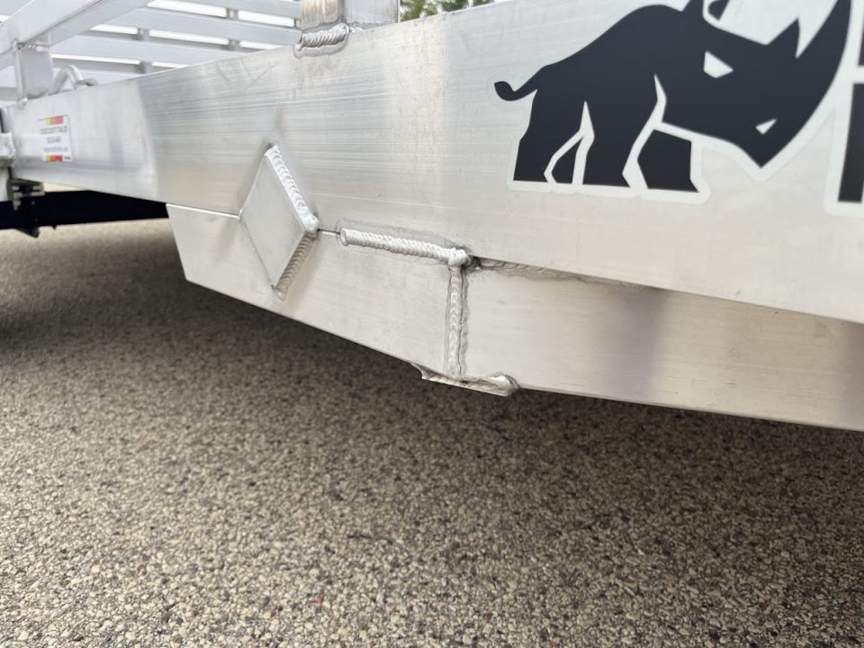 New 2027 Black Rhino Aluminum 81"x168" LPS8114A-5K Low Profile w/ Toolbox, Bi-Fold Gate & Brakes (ATV / UTV / Side by Side) Utility Trailer