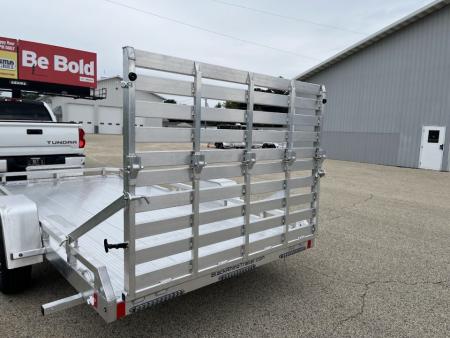 New 2027 Black Rhino Aluminum 81"x168" LPS8114A-5K Low Profile w/ Toolbox, Bi-Fold Gate & Brakes (ATV / UTV / Side by Side) Utility Trailer