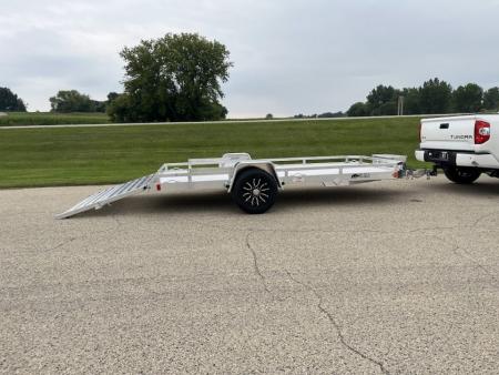 New 2027 Black Rhino Aluminum 81"x168" LPS8114A-5K Low Profile w/ Toolbox, Bi-Fold Gate & Brakes (ATV / UTV / Side by Side) Utility Trailer