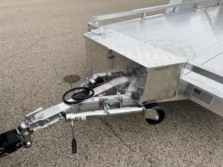 New 2027 Black Rhino Aluminum 81"x168" LPS8114A-5K Low Profile w/ Toolbox, Bi-Fold Gate & Brakes (ATV / UTV / Side by Side) Utility Trailer