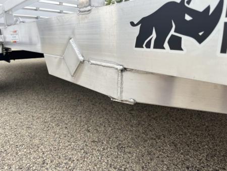 New 2027 Black Rhino Aluminum 81"x168" LPS8114A-5K Low Profile w/ Toolbox, Bi-Fold Gate & Brakes (ATV / UTV / Side by Side) Utility Trailer