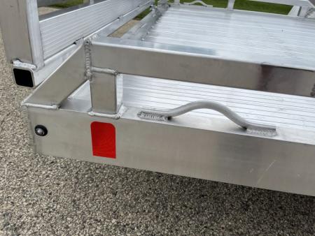 New 2027 Black Rhino Aluminum 81"x168" LPS8114A-5K Low Profile w/ Toolbox, Bi-Fold Gate & Brakes (ATV / UTV / Side by Side) Utility Trailer