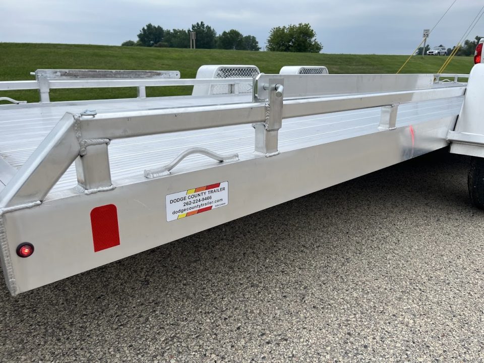 New 2027 Black Rhino Aluminum Low Profile LPT8124A-10K w/ Toolbox & Split Gate (ATV / UTV / Side by Side) Utility Trailer