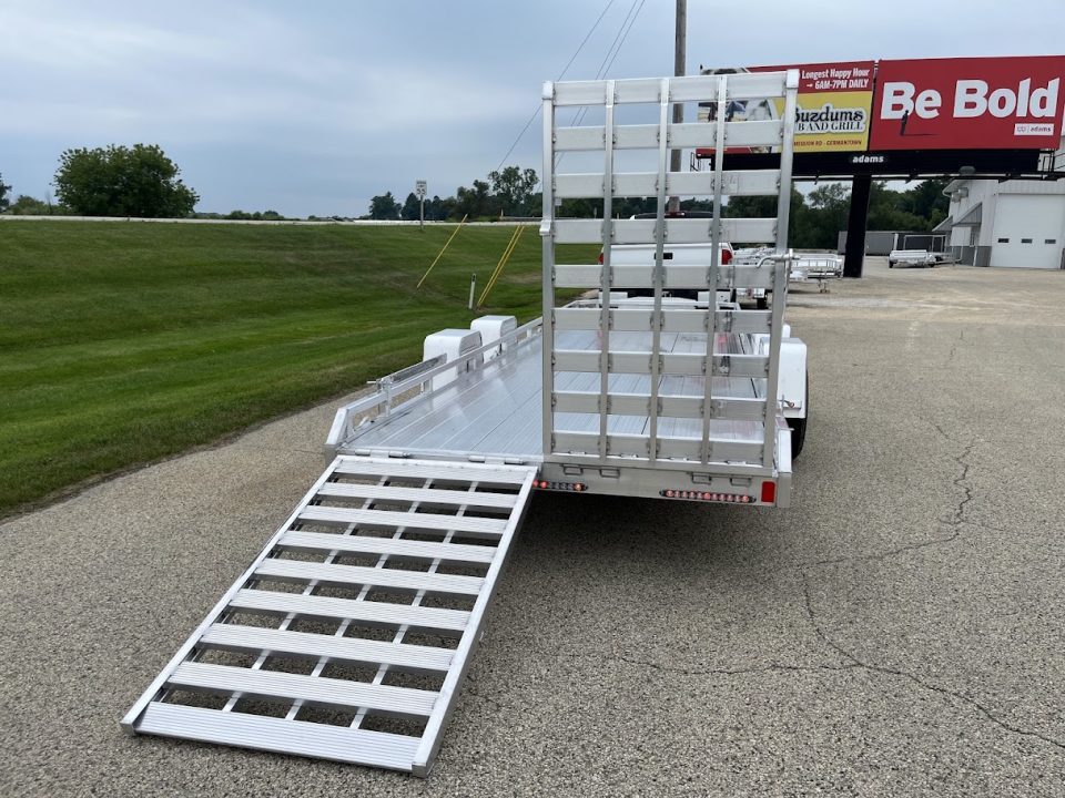 New 2027 Black Rhino Aluminum Low Profile LPT8124A-10K w/ Toolbox & Split Gate (ATV / UTV / Side by Side) Utility Trailer