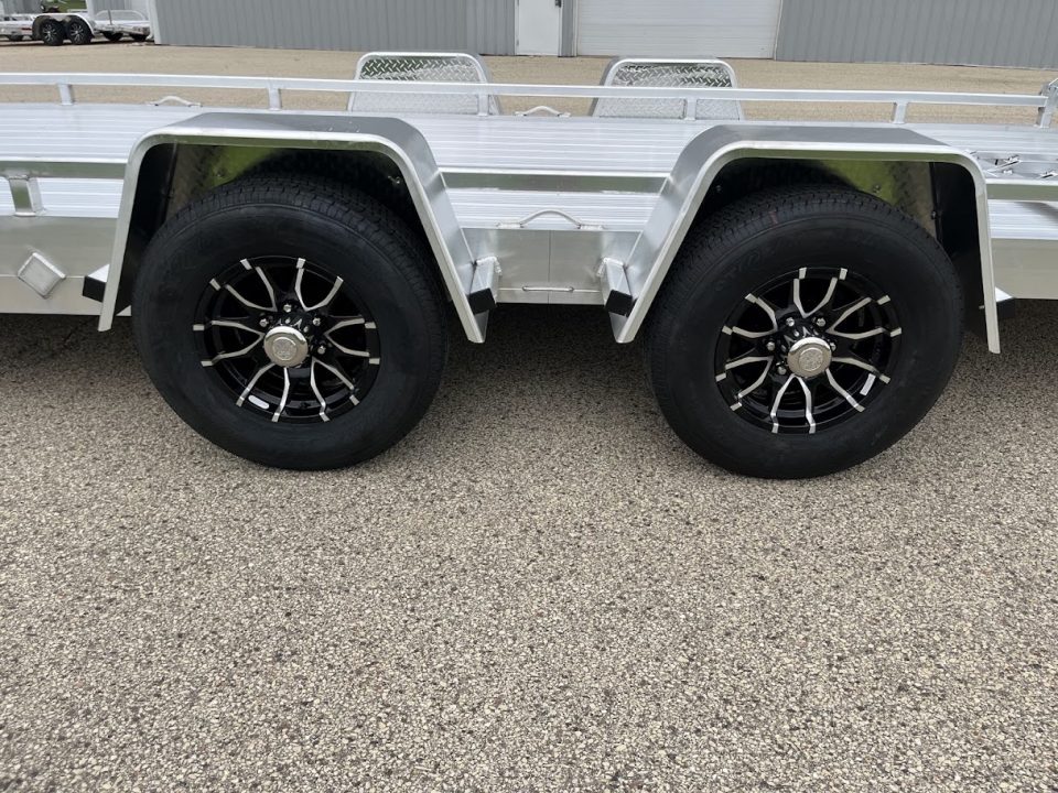 New 2027 Black Rhino Aluminum Low Profile LPT8124A-10K w/ Toolbox & Split Gate (ATV / UTV / Side by Side) Utility Trailer