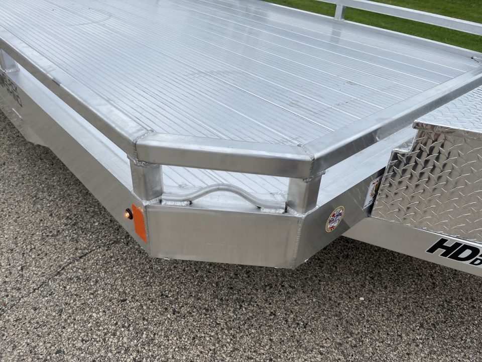 New 2027 Black Rhino Aluminum Low Profile LPT8124A-10K w/ Toolbox & Split Gate (ATV / UTV / Side by Side) Utility Trailer