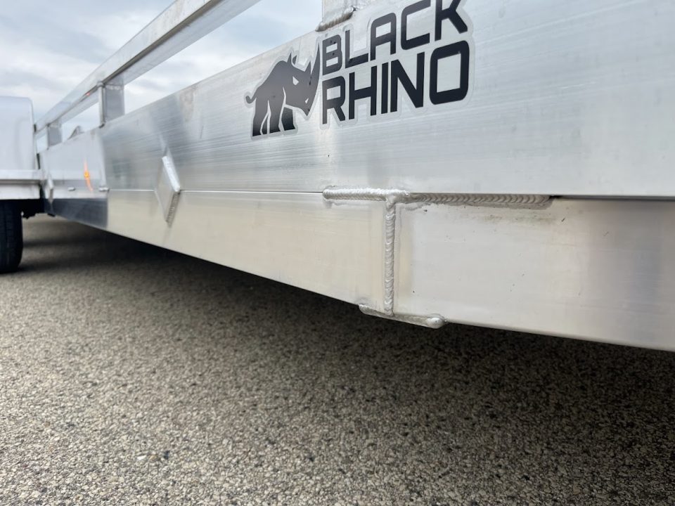 New 2027 Black Rhino Aluminum Low Profile LPT8124A-10K w/ Toolbox & Split Gate (ATV / UTV / Side by Side) Utility Trailer