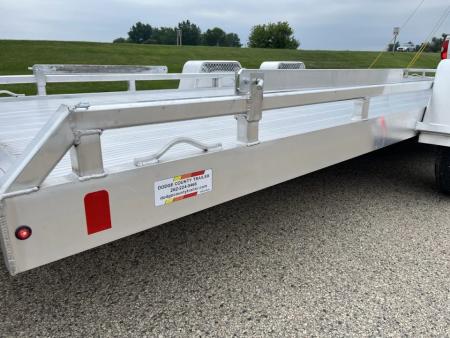 New 2027 Black Rhino Aluminum Low Profile LPT8124A-10K w/ Toolbox & Split Gate (ATV / UTV / Side by Side) Utility Trailer