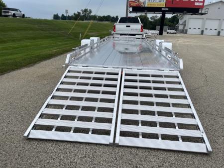 New 2027 Black Rhino Aluminum Low Profile LPT8124A-10K w/ Toolbox & Split Gate (ATV / UTV / Side by Side) Utility Trailer