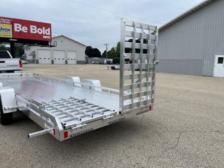 New 2027 Black Rhino Aluminum Low Profile LPT8124A-10K w/ Toolbox & Split Gate (ATV / UTV / Side by Side) Utility Trailer