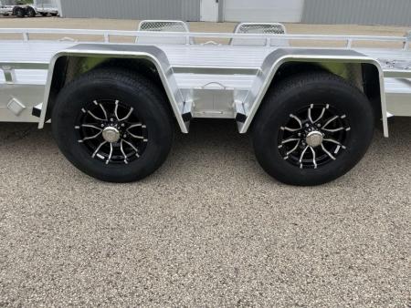 New 2027 Black Rhino Aluminum Low Profile LPT8124A-10K w/ Toolbox & Split Gate (ATV / UTV / Side by Side) Utility Trailer