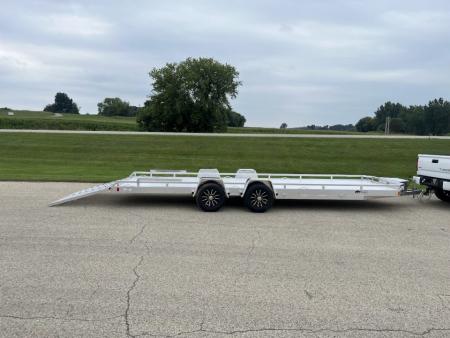 New 2027 Black Rhino Aluminum Low Profile LPT8124A-10K w/ Toolbox & Split Gate (ATV / UTV / Side by Side) Utility Trailer