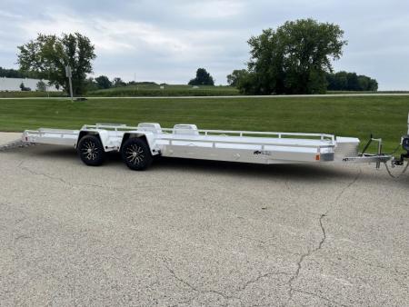 New 2027 Black Rhino Aluminum Low Profile LPT8124A-10K w/ Toolbox & Split Gate (ATV / UTV / Side by Side) Utility Trailer