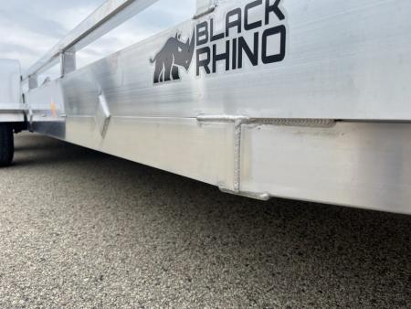New 2027 Black Rhino Aluminum Low Profile LPT8124A-10K w/ Toolbox & Split Gate (ATV / UTV / Side by Side) Utility Trailer