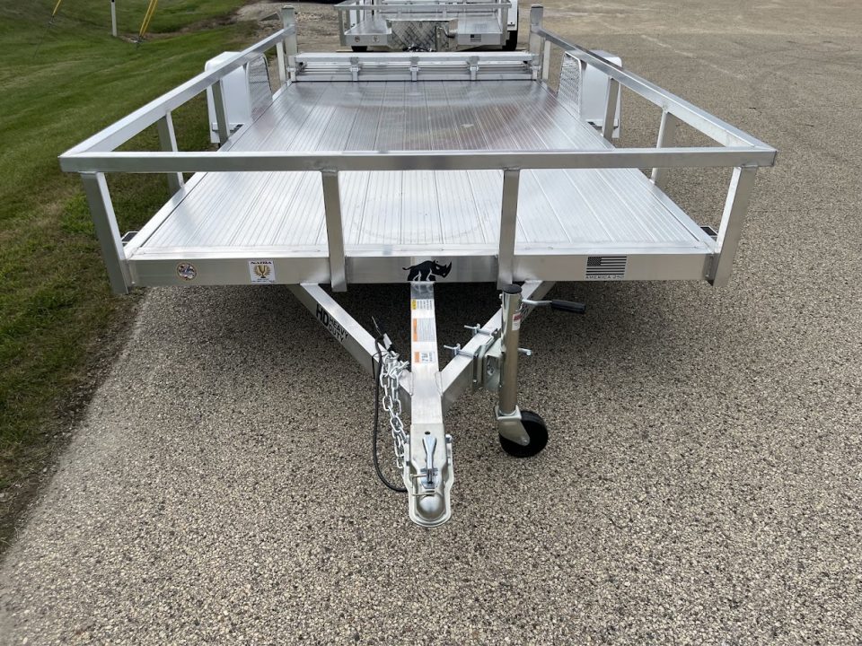 New 2027 Black Rhino Aluminum 81"X14' LSS714A w/ Bi-Fold Gate (ATV / UTV / Side by Side) Utility Trailer