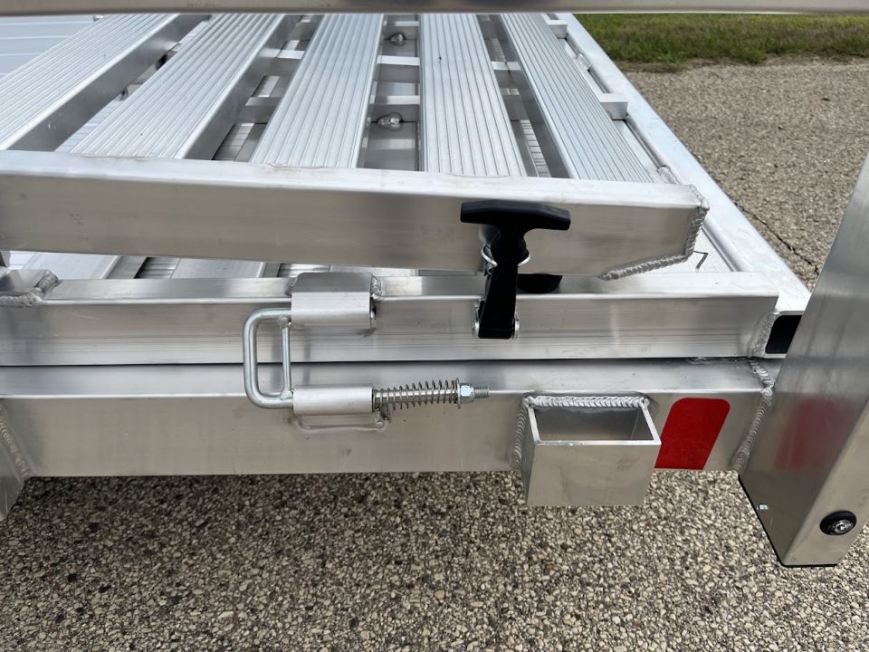 New 2027 Black Rhino Aluminum 81"X14' LSS714A w/ Bi-Fold Gate (ATV / UTV / Side by Side) Utility Trailer