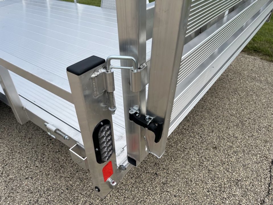 New 2027 Black Rhino Aluminum 81"X14' LSS714A w/ Bi-Fold Gate (ATV / UTV / Side by Side) Utility Trailer