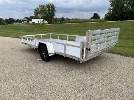 New 2027 Black Rhino Aluminum 81"X14' LSS714A w/ Bi-Fold Gate (ATV / UTV / Side by Side) Utility Trailer