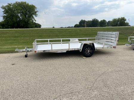 New 2027 Black Rhino Aluminum 81 X14' LSS714A w/ Bi-Fold Gate (ATV / UTV / Side by Side) Utility Trailer