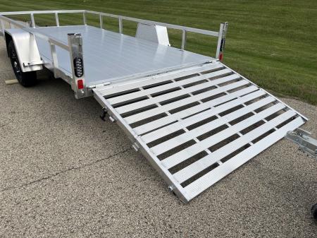 New 2027 Black Rhino Aluminum 81"X14' LSS714A w/ Bi-Fold Gate (ATV / UTV / Side by Side) Utility Trailer