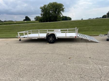 New 2027 Black Rhino Aluminum 81"X14' LSS714A w/ Bi-Fold Gate (ATV / UTV / Side by Side) Utility Trailer