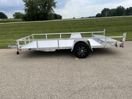 New 2027 Black Rhino Aluminum 81"X14' LSS714A w/ Bi-Fold Gate (ATV / UTV / Side by Side) Utility Trailer