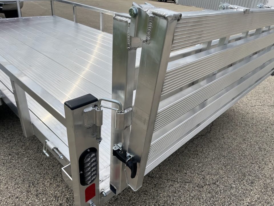 New 2027 Black Rhino Aluminum 81"X14' LSS714A w/ Bi-Fold Gate (ATV / UTV / Side by Side) Utility Trailer