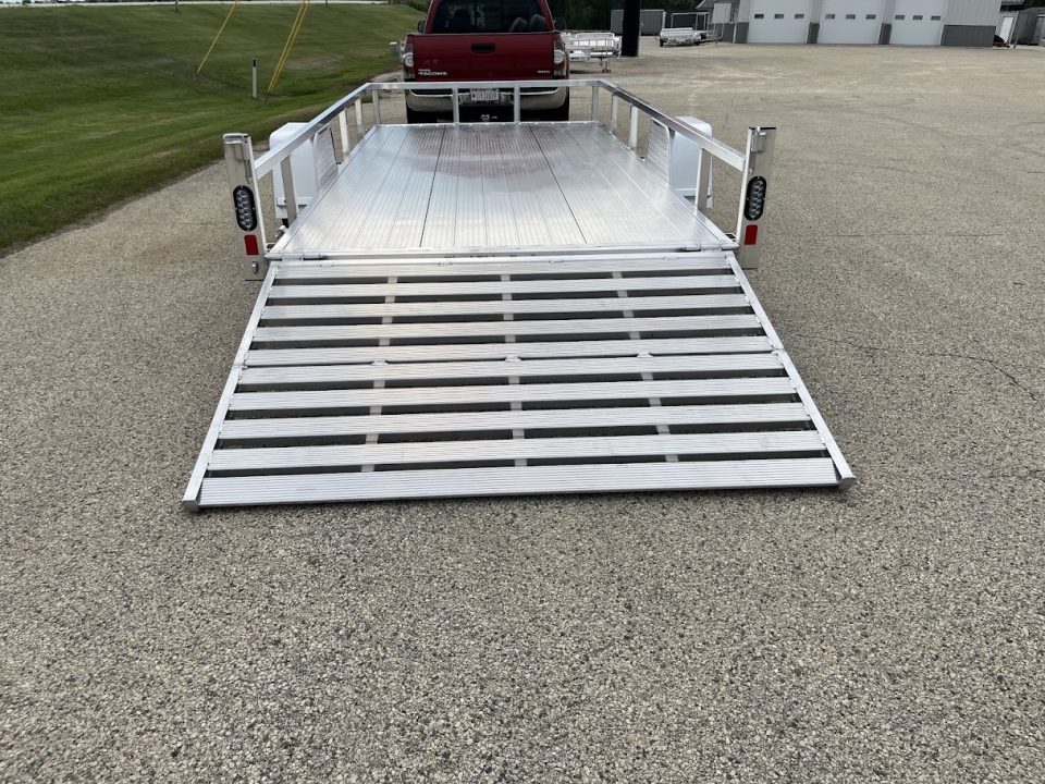 New 2027 Black Rhino Aluminum 81"X14' LSS714A w/ Bi-Fold Gate (ATV / UTV / Side by Side) Utility Trailer