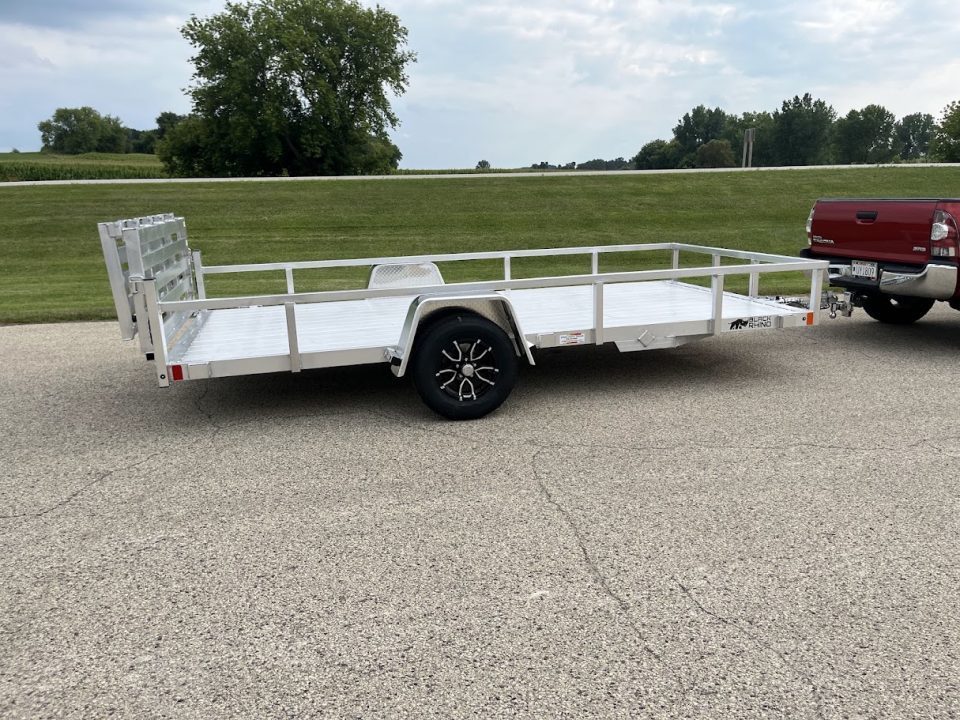 New 2027 Black Rhino Aluminum 81"X14' LSS714A w/ Bi-Fold Gate (ATV / UTV / Side by Side) Utility Trailer